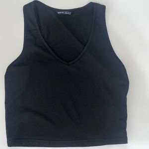 shein black cropped tank